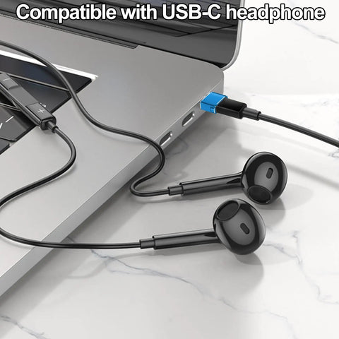 USB C Female To USB A Male Car OTG Adapter For Charging And Data USB 2.0 Type C To USB A Converter connected to laptop