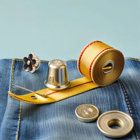 Total Fashion Hack With These Pocket Ready Black Flower Button Covers And Alloy Brooch Pins For Dresses No Sew Snap Fasteners displayed with accessories.