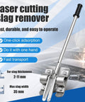 Heavy Duty Manual Cnc Dross Remover Knocks Out Stubborn Slag And Metal Buildup From Steel Tables features a durable design for easy one-hand operation.