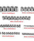 60 Piece Stainless Steel Thread Repair Kit for Screws And Fasteners with Wire Inserts And Thread Sleeves DIY Repair Solution