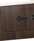 Retro Style Cabinet Door Pull Handles 1 Set Sturdy Furniture Grips For Cabinets Closets And Dressers Vintage Design installed on wood drawer