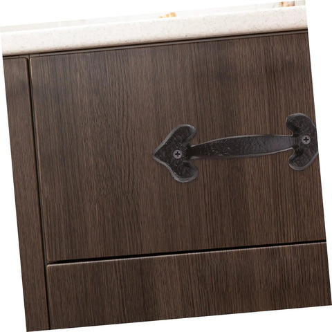 Retro Style Cabinet Door Pull Handles 1 Set Sturdy Furniture Grips For Cabinets Closets And Dressers Vintage Design installed on wood drawer