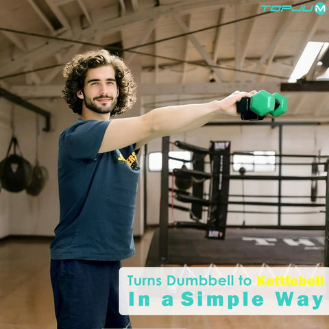 Person using Dumbbell Foot Strap Attachment For Home Gym Workouts Turn Any Dumbbell Into A Leg Workout Powerhouse in gym