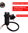 4 Wire Ignition Switch With Key Plug And Play Universal Fit For 50cc 90cc 110cc 125cc TaoTao Sunl Coolster Apollo Chinese ATV Parts