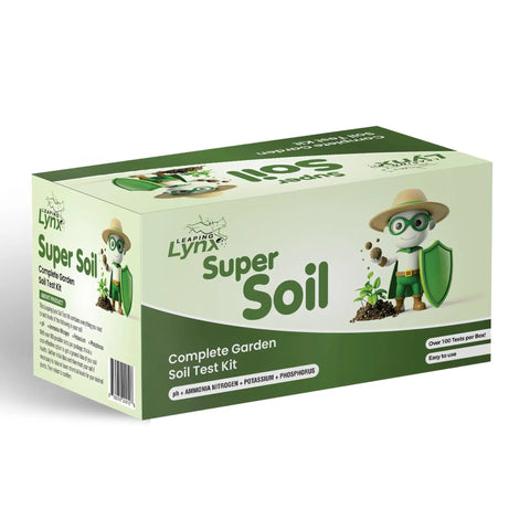 All In One Garden Soil Test Kit For DIY Home Growers Super Easy To Use For pH Nitrogen Phosphorus And Potassium Checks box image