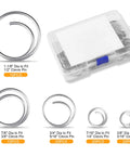 80 Pcs Stainless Steel Cotter Ring Kit With 5 Sizes Durable 316 Stainless Steel Split Rings For Clevis Pins Marine And Trailer Hardware Must Have For Hitch Pin Lock Systems