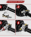 Installation steps for T Bolt Hose Clamp Set 14-Piece Heavy Duty Stainless Steel 304 for Turbo Intake and Radiator Hoses
