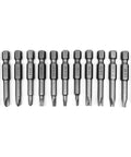 Heavy Duty 13 Piece Special Shape Screwdriver Insert Bit Set With Phillips Slotted Spanner Y Style Triangle And Inner Cross Heads No Fuss Cr V Steel For Quick Swap Ratchets And Weekend Garage Projects showing all 13 bits.