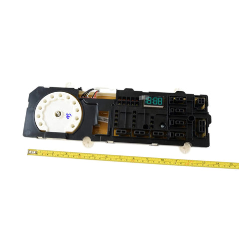 Replacement Pcb Assembly Dc92 01624C For Refrigerator And Home Appliance Models OEM Part Number Fits Various Models And Authorized Aftermarket Durable Quality showing control board with ruler for scale