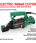 PeresQ 1000W Portable Electric Hydraulic Rebar Cutter with ergonomic handle and high-strength housing, suitable for construction.