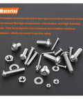 304 stainless steel screws and nuts kit, 1280 Piece Stainless Steel Hex Socket Cap Head Screws And Nuts Kit M2 To M5, Heavy Duty Boss Grade Anti Loosening Fasteners For Equipment Models Furniture DIY Projects Assembly And Hobby Builds