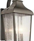 Forestdale 2 Light Outdoor Wall Light In Olde Bronze With Clear Seeded Glass Vintage Rain Collector Style Exterior Wall Sconce
