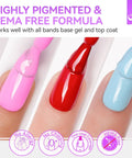 Pro Gel Polish Kit For Salon Use, 36 Color Set, HEMA-Free, Ultra Pigmented One-Coat Formula on nails