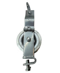 Beefy Heavy Duty Cable Pulley For Power, Ethernet, And Fiber Optic Installations With All Metal Construction, front view