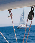 Single M15 Pulley Block 304 Stainless Steel Black Finish 4 Piece Set Beefed Up Rope Rigging Pulley With 15mm Wheel Diameter 6mm Groove Width And 12mm Eye For Marine Workshop Sailing on sailboat rigging