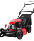 Efficient 18 Inch 144cc Push Gas Lawn Mower With 3 In 1 Mulch Bag Side Discharge And Durable Steel Deck Plus 6 Height Adjustments Auto Choke Recoil Start