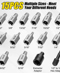 Top Tier 15 Piece Easy Out Screw Extractor Kit With Bolt Remover Drivers And Storage Case For Stripped Damaged Fasteners 15 sizes