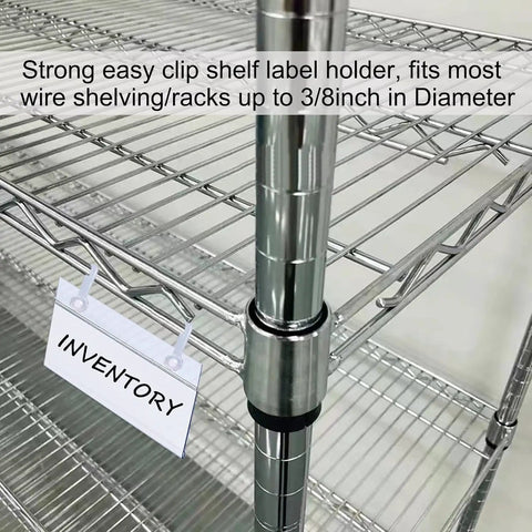Home Run Plastic Shelf Tags With Zero Hassle Snap Hooks And Ready Paper Cards For Heavy Duty Wire Baskets To Show Price Points And Keep Store Layouts Looking Fresh