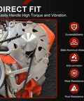 Adjustable Alternator Bracket Kit for Small Block Chevy SBC 305 327 350 383 5.0L 5.7L V8 with Long Water Pump Aluminum Mounting Bracket for V Belt Systems Easy Install and Solid Belt Alignment shown on engine with direct fit label