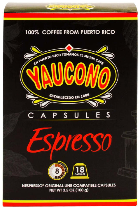 Box of Espresso Capsule Pods for Nespresso Machines 72 Count Pack in Four Resealable Boxes 100 Percent Puerto Rico Coffee