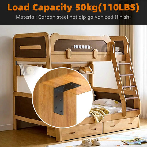 Shop Grade Tough As Nails Steel Angle Bracket 3 By 3 By 1.5 Inch Ninety Degree L Corner Brace in bunk bed corner support