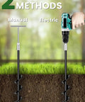 Heavy Duty Trampoline Ground Anchors 19 Inch Screw In Stakes for Manual and Electric Installation Demonstration