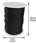 Bulletproof Two Millimeter Black Braided Lift Cord For Venetian Blinds And Window Shades No Sweat Replacement Rope on spool