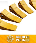 Five Pack 230SP Backhoe Bucket Teeth With TF23P Flex Pins For 23 And 230 Series Skid Steer Loaders And Excavators Displayed