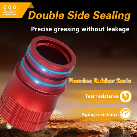 Upgraded 40mm and 44mm Wheel Bearing Greaser Tool With Storage Tube For UTV Front And Rear Bearings Aluminum 6061 Construction