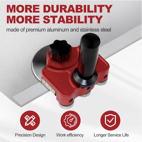 Sheet Metal Roller Break Bender for Roofing and Fabrication Manual High Carbon Steel Bending Tool shown with red detachable disc