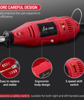 Electric Chainsaw Sharpening Kit 110V 180W High Speed Chainsaw Sharpener with ergonomic design and 5 speed switch
