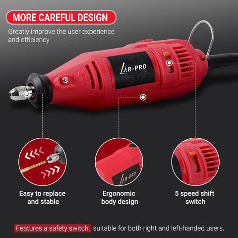 Electric Chainsaw Sharpening Kit 110V 180W High Speed Chainsaw Sharpener with ergonomic design and 5 speed switch