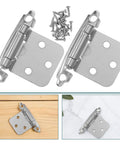 Spring Loaded Self Closing Cabinet Hinges Heavy Duty Iron Beefy 4 Pack Easy Install For Kitchen Cabinets furniture smooth soft close