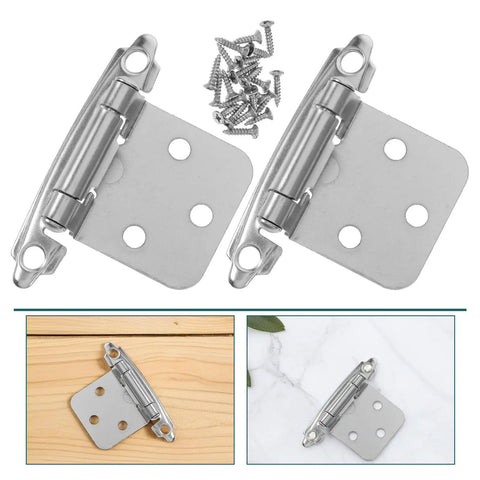 Spring Loaded Self Closing Cabinet Hinges Heavy Duty Iron Beefy 4 Pack Easy Install For Kitchen Cabinets furniture smooth soft close