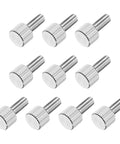 Beefy 10 Pcs M4 10mm Knurled Thumb Screws 304 Stainless Steel Flat Head Fully Threaded Thumbscrews Bolts Fasteners for Mechanical Projects