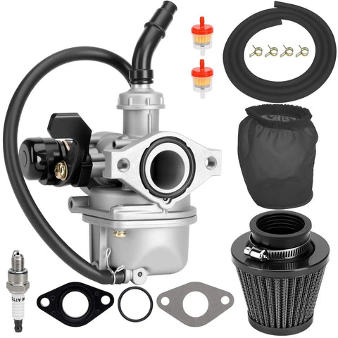 Carburetor Kit Fits 50cc 70cc 90cc 110cc 125cc Chinese ATVs Dirt Bikes Go Karts Mini Motorcycles With Wide Compatibility For TaoTao Coolster Kazuma Baja Apollo Dirt Runner And More.