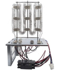 10 kW Electric Heater Kit With Circuit Breaker For HVAC Air Handler, showing open coil design and wiring, 240V 60Hz