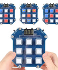 DIY Hands On Electronic Game Kit With 3 In 1 LED Game Soldering Project For Memory, Speed And Reaction Modes in use
