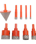 Durable Carbon Steel Marble Hole Saw Kit For Efficient Ceramic Glass Tile Drilling And Home Renovation Projects Featuring Heat Dissipation And Cool Sponge Design, assorted diamond bits