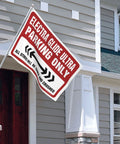 Parking Only Flag For Outdoor Decor 60x90cm Premium Polyester Garden Banner displayed outside a house with UV protection.