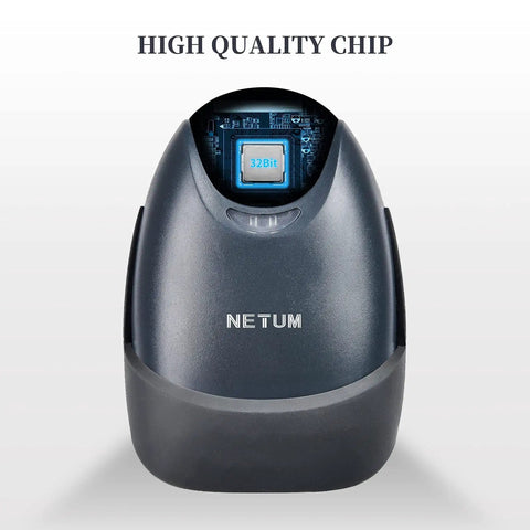 2D Barcode Scanner With Stand USB 2.0 Wired QR Code Imager Handheld Reader For Laptops Desktops And POS Cashier Systems