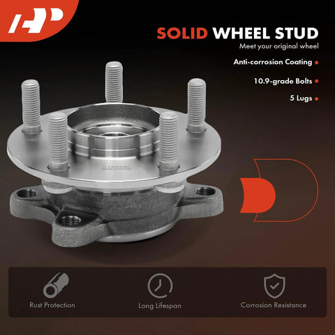 Front Wheel Bearing And Hub Assembly For Mazda 3 2019 2020 2021 2022 5 Lug Direct Fit With Heavy Duty Ball Or Roller Bearing