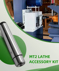 MT2 Wood Lathe Live Center Set 4 Piece With Spur Cup Centers In Wooden Box For Woodworking And Metal Lathe Ideal Starter Kit