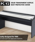 Yamaha Compatible Acrylic Dust Proof Protective Cover Lid For P143 P145 P223 P225 Digital Pianos on wooden stand