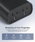 Outdoor Remote Control Outlet With Portable Magnetic Switch No WiFi Needed Plug In And Play Power Outlet With State Memory