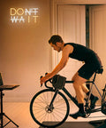 Cyclist with Don't Wait LED Neon Sign Wall Decor Do It Neon Light USB Powered Adjustable Brightness