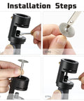 8V Tungsten Electrode Sharpener Cordless Tungsten Grinder For TIG Welding installation steps with grinding disk