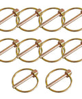 Beefy Heavy Duty Lynch Pin Kit With 10 Lock Pins For Farm Tractors Trailers Trucks And Lawn Mowers, 4.5mm Diameter By 36mm Length