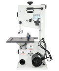 Heavy Duty Ten Inch Deluxe Bandsaw Featuring Half Horsepower Motor And Rock Solid Cast Iron Table Built For Sweet Curved Cuts And Badass Straight Cuts In Serious Woodworking Shops.