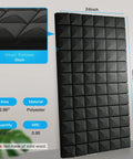 Top Shelf Acoustic Panels For Walls Sound Proof Foam Heavy Lifters Fire Retardant Noise Swallowing Studio Gear Home Office Recording Dampeners Black Foam Tiles 4 Set Bundle with textured surface 2-inch thick 48x24 inches.